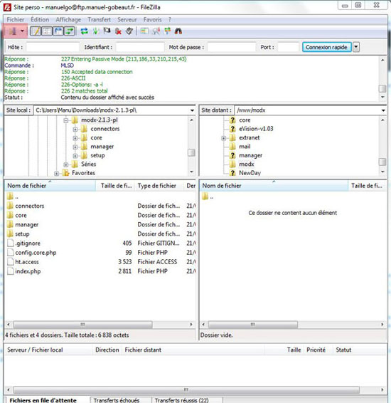 Logiciel Filezilla